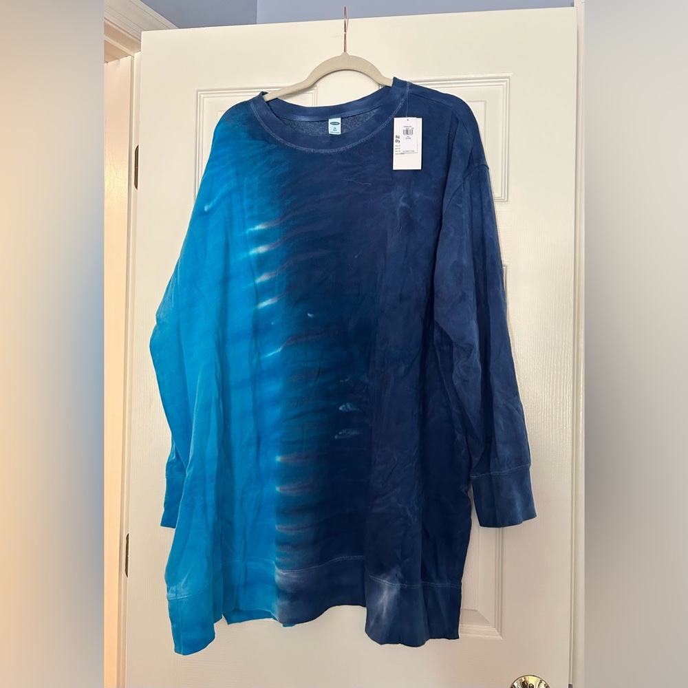 Old Navy 3x Tie-Dyed Tunic Sweatshirt
